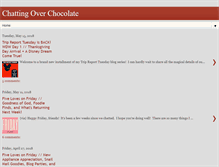 Tablet Screenshot of chattingoverchocolate.com